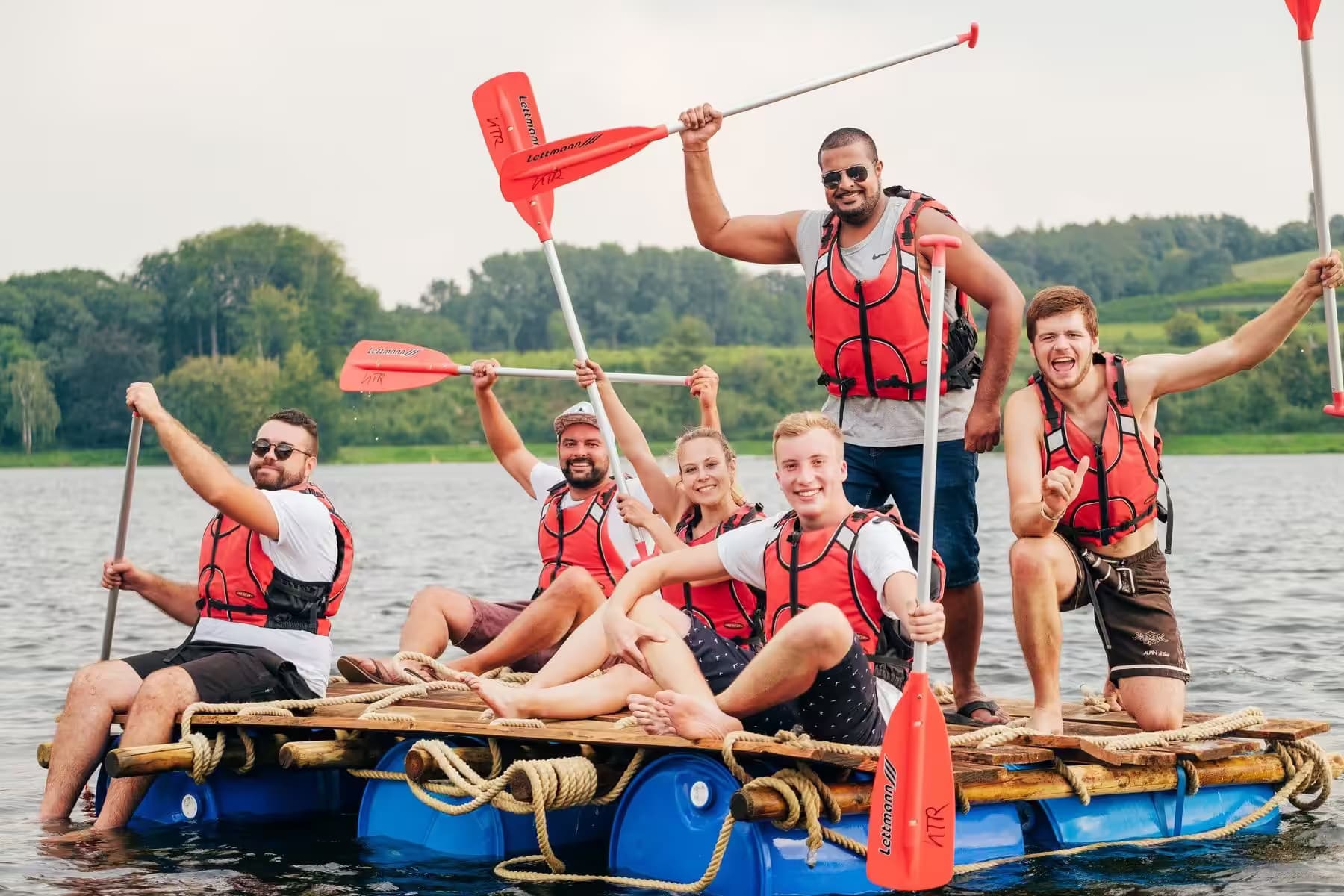 Floß Bau - Teamevent