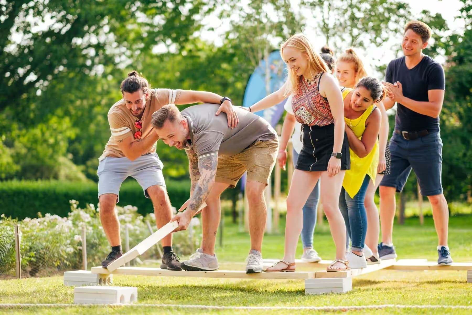 Teamevent mit verschiedenen Challenges & Parcours