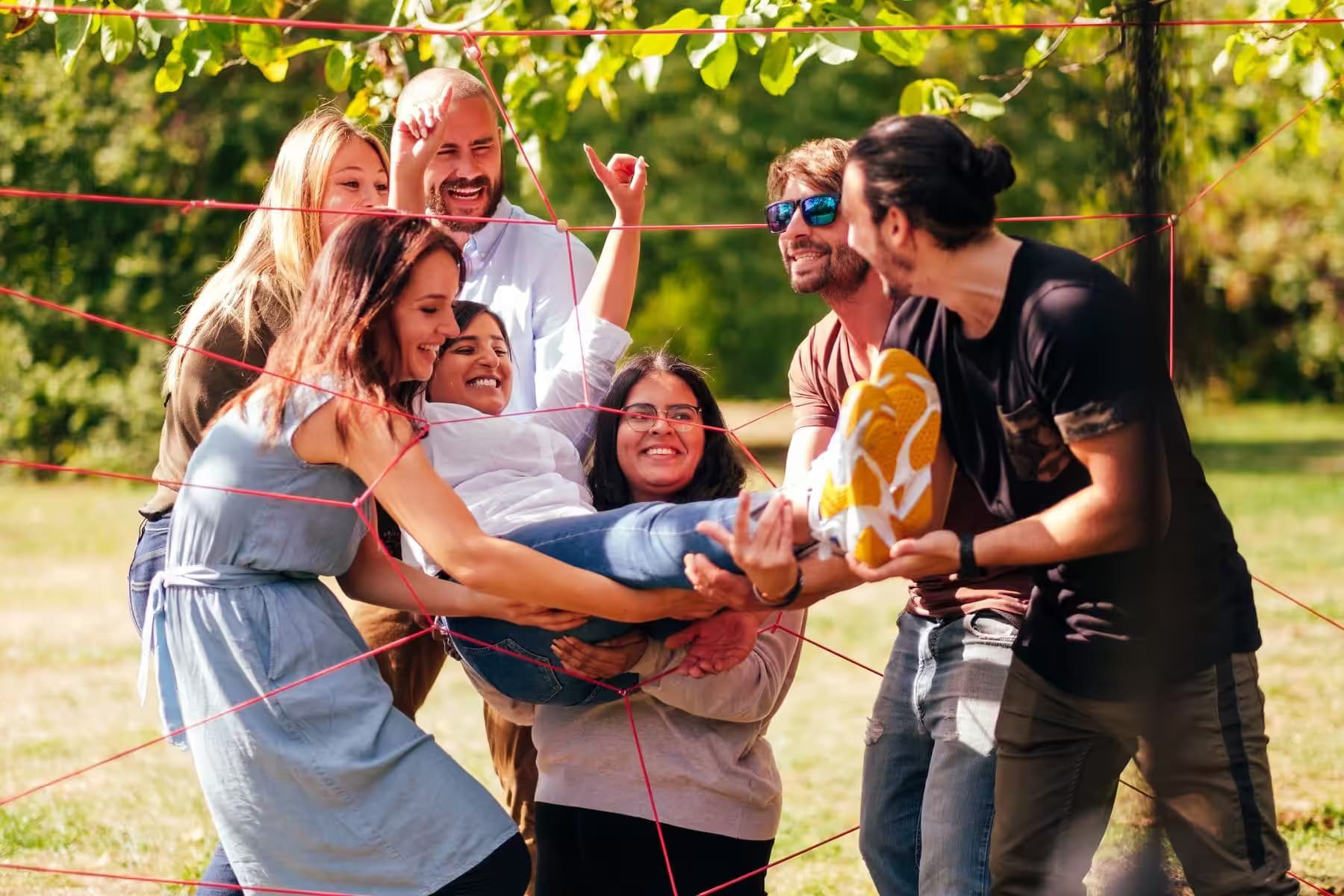 Team event with a range of challenges and activity courses