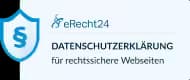 eRecht24 Datenschutz für rechts­sichere Webseiten