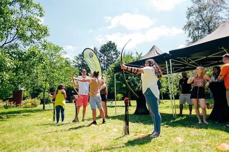 Archery team event for team building