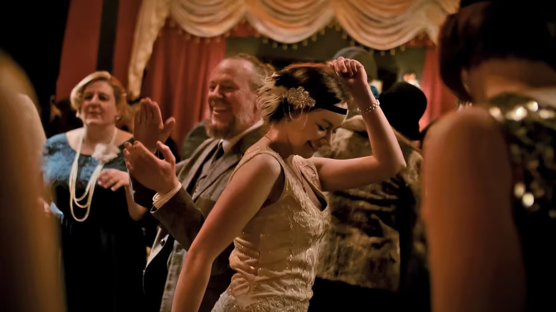 People dancing at a 1920s-style party