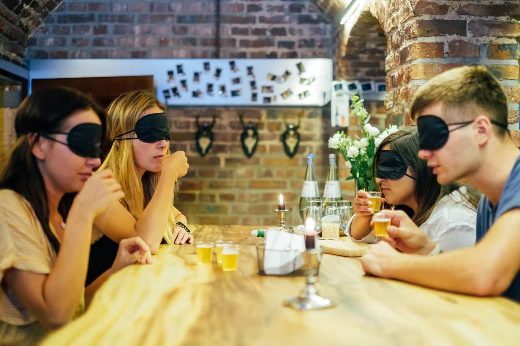 Indoor team event with a series of challenges