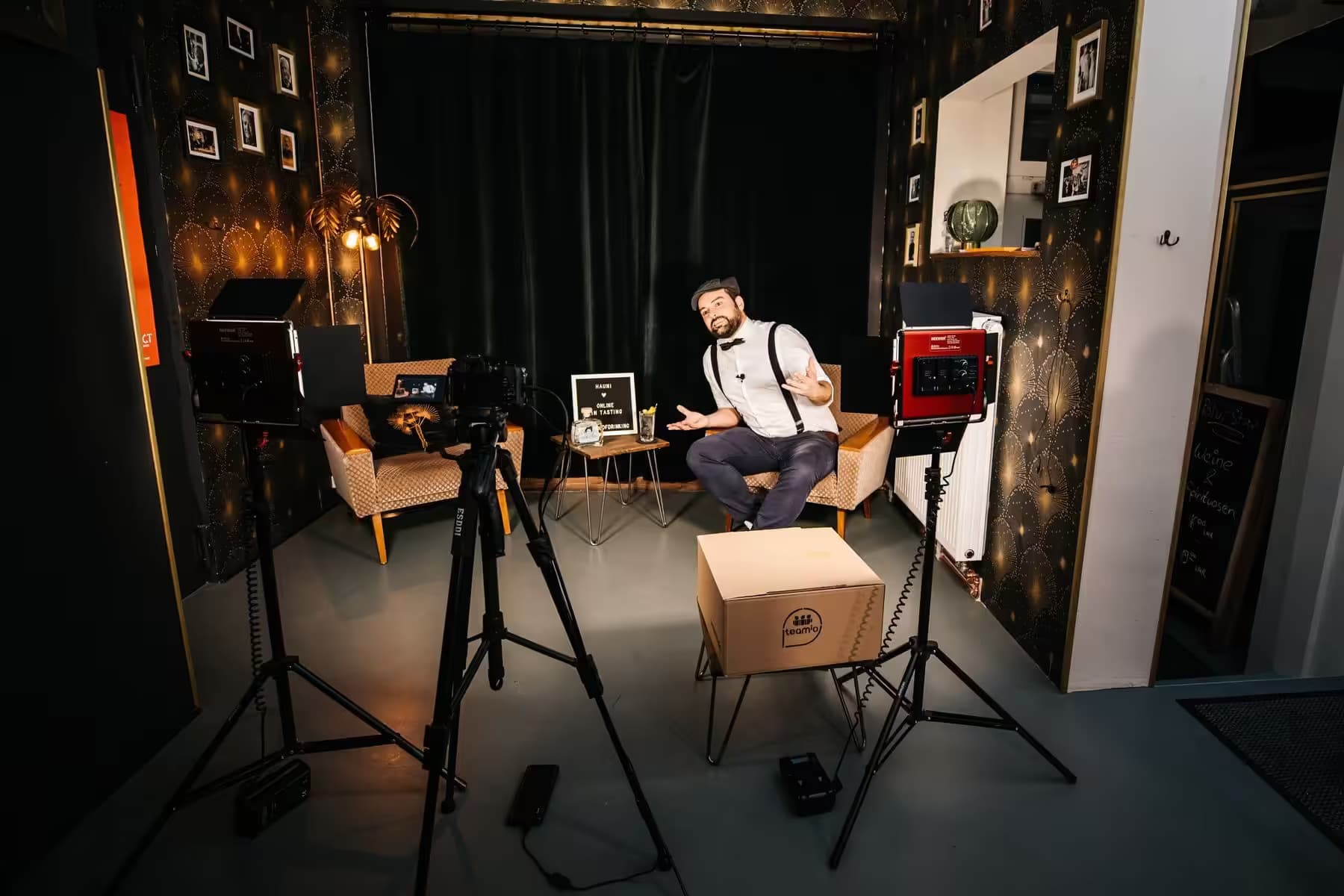 Online gin tasting for a company team event