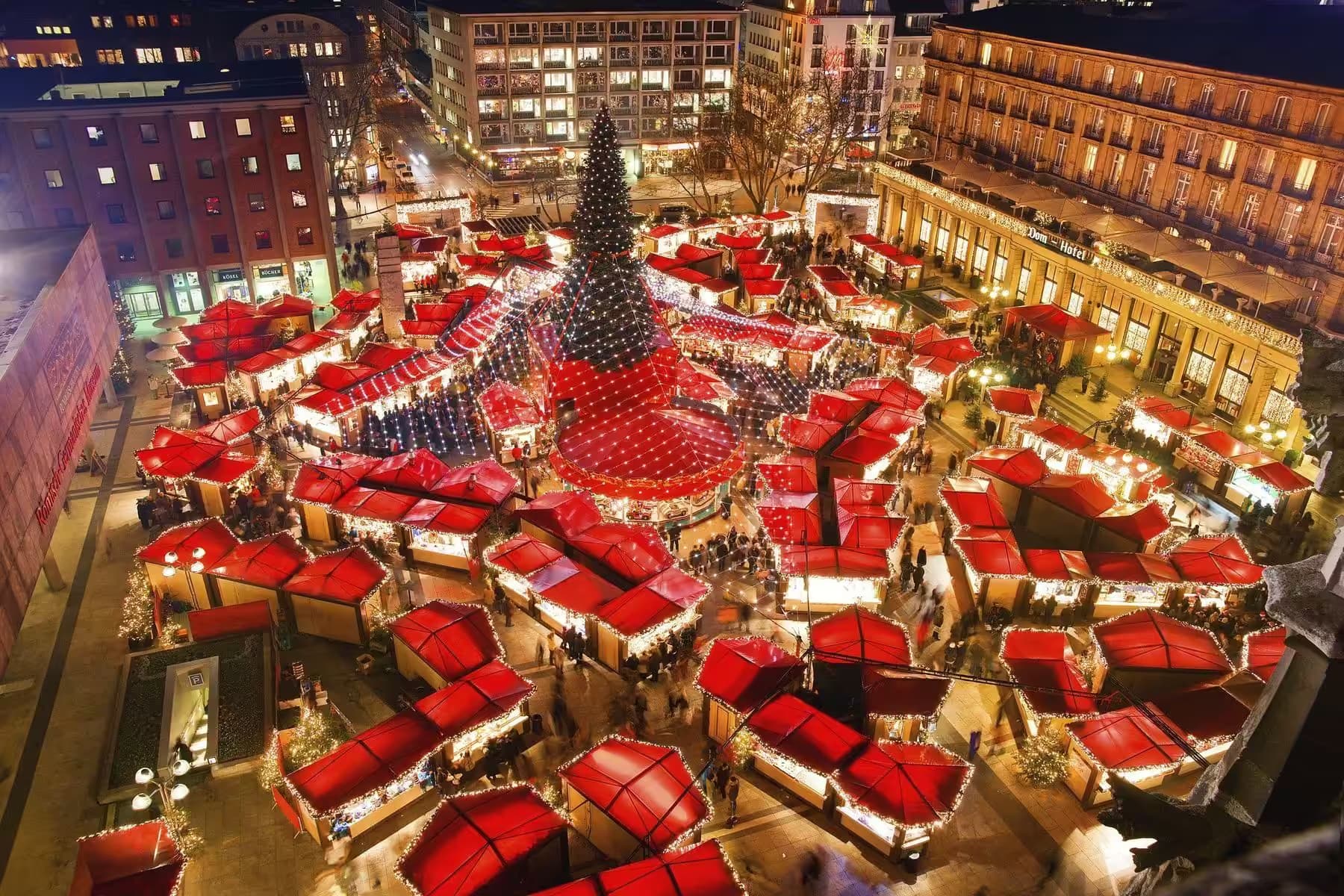 Winterliche Weihnachtsmarkt Rallye als Weihnachtsfeier