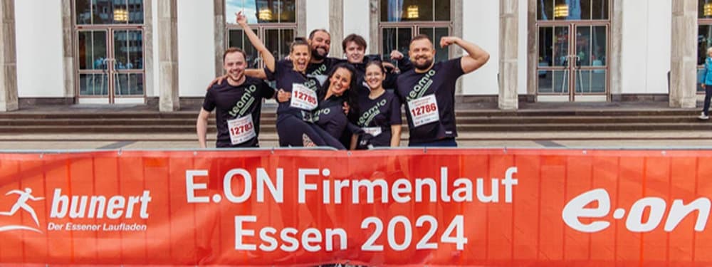 The teamio team at the E.ON Firmenlauf Essen 2024
