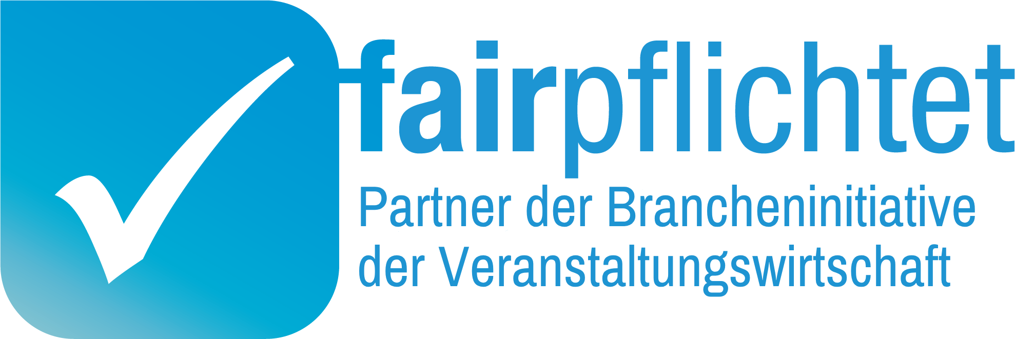 fairpflichtet-Logo: Partner der Brancheninitiative der Veranstaltungswirtschaft