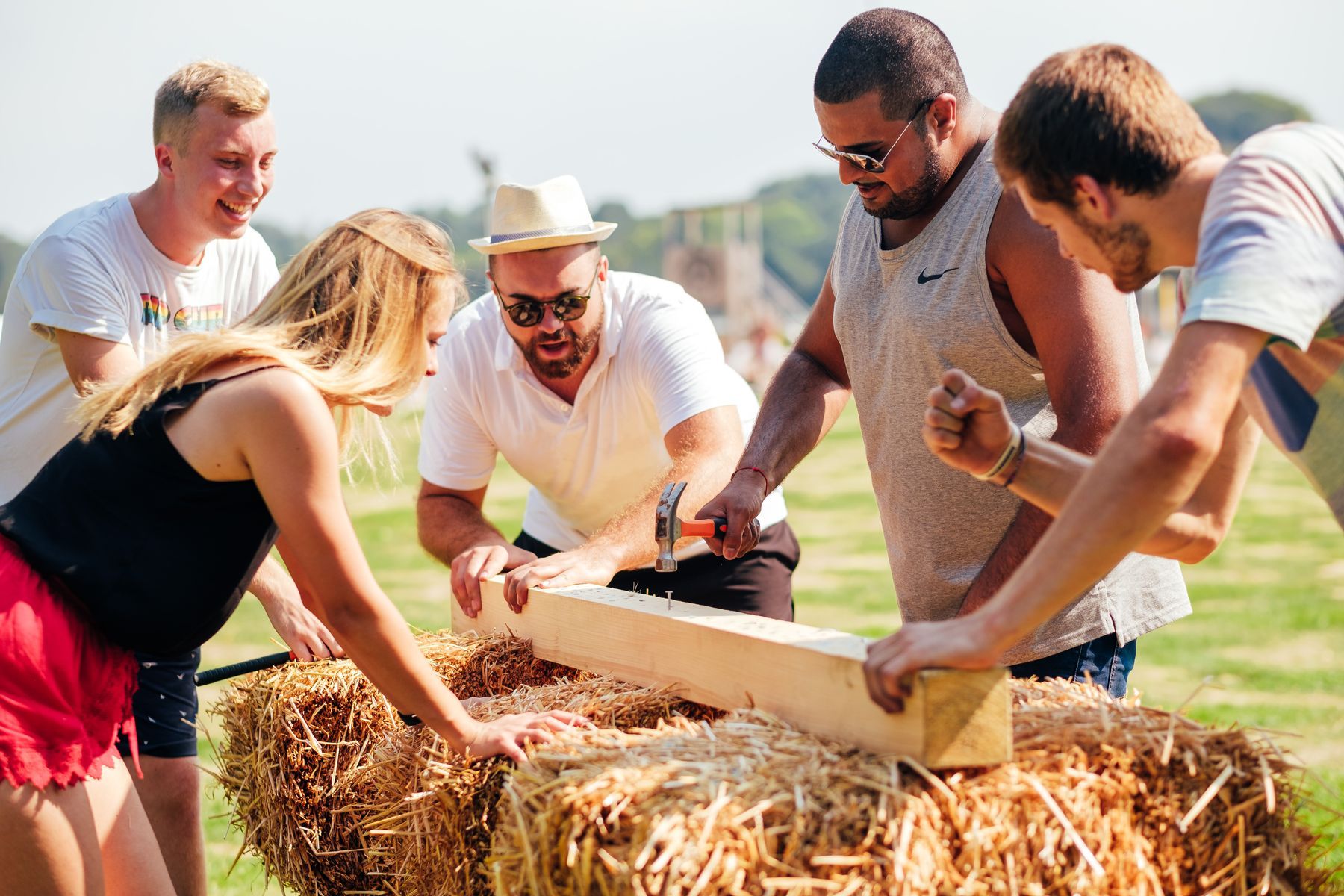 Teamwork auf dem Bauernhof