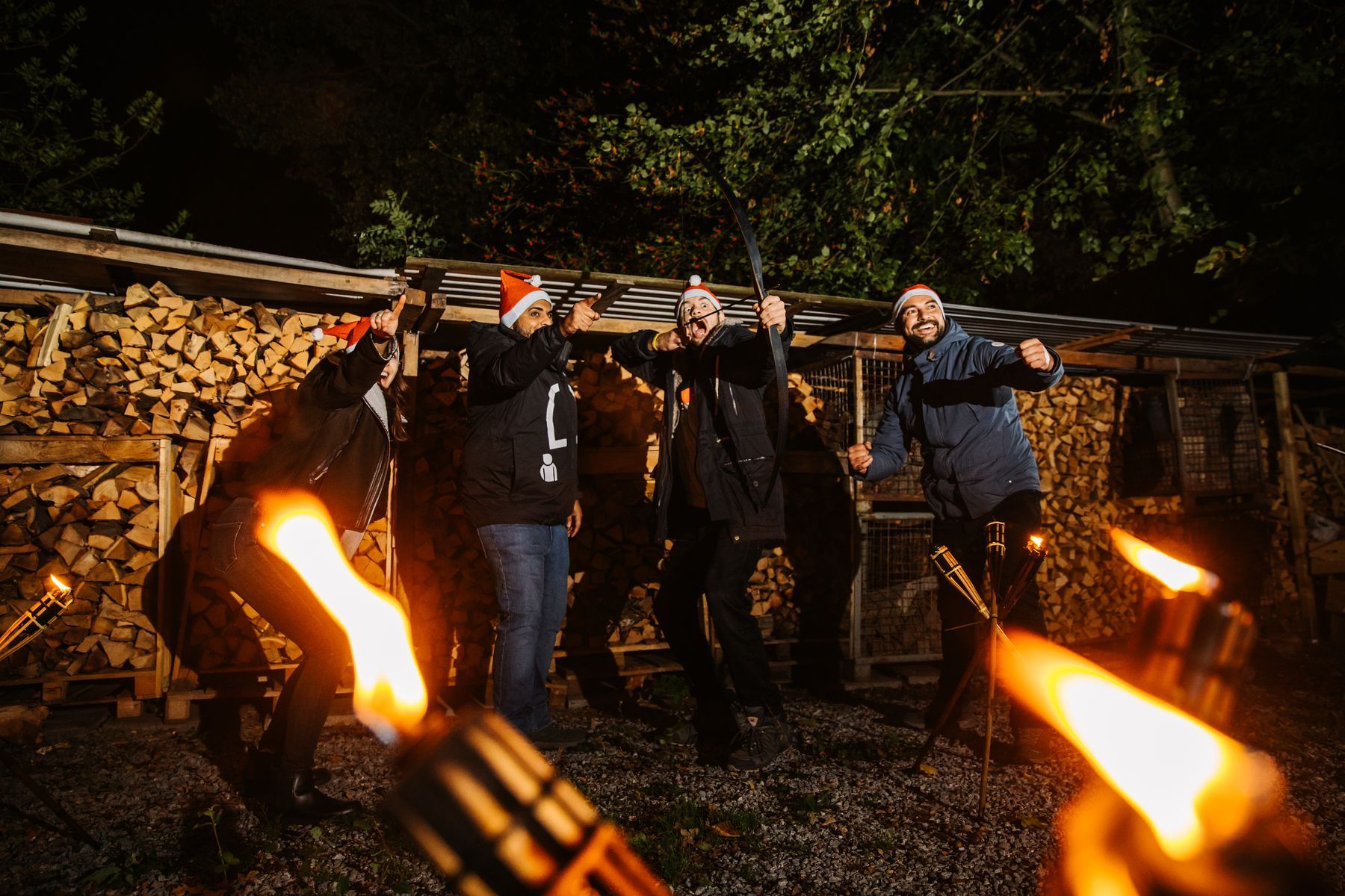 Fackelbogenschießen Teamevent von teamio