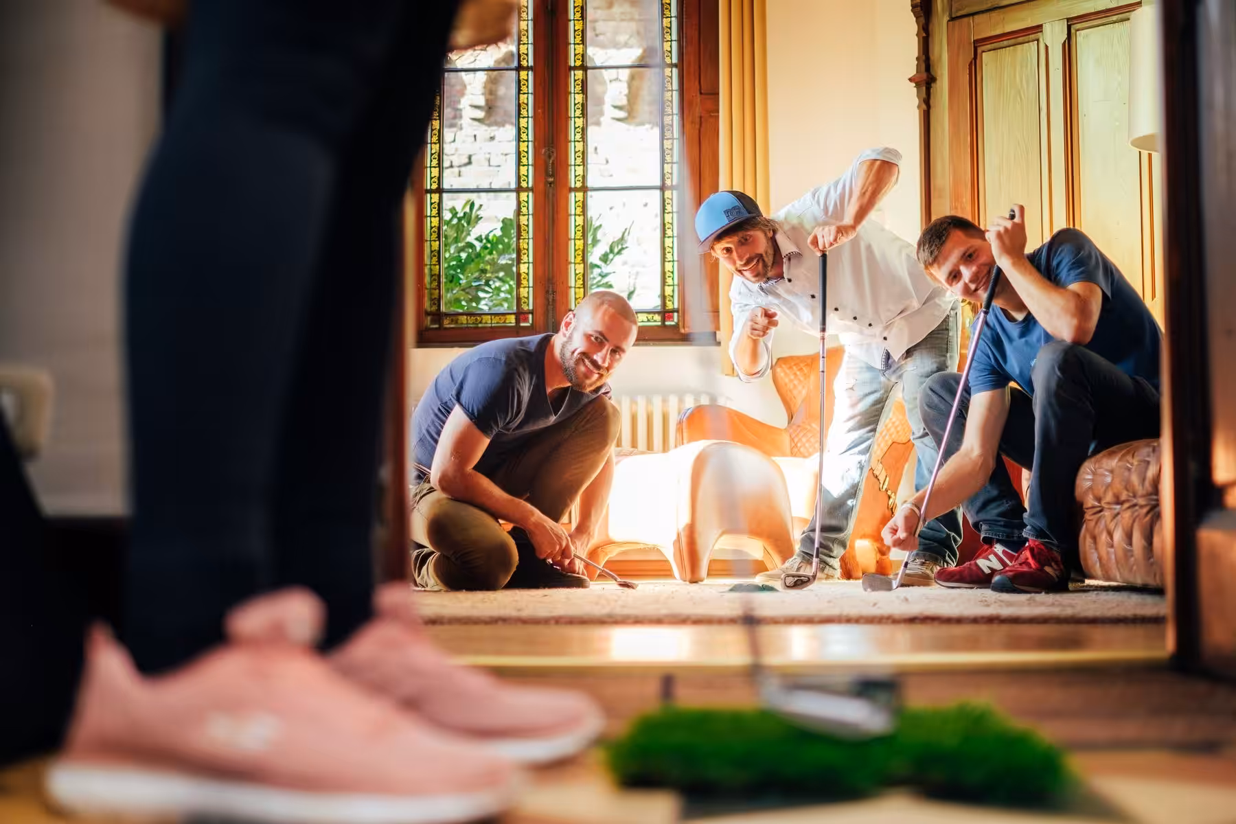 Mini golf as a team event in the office or hotel