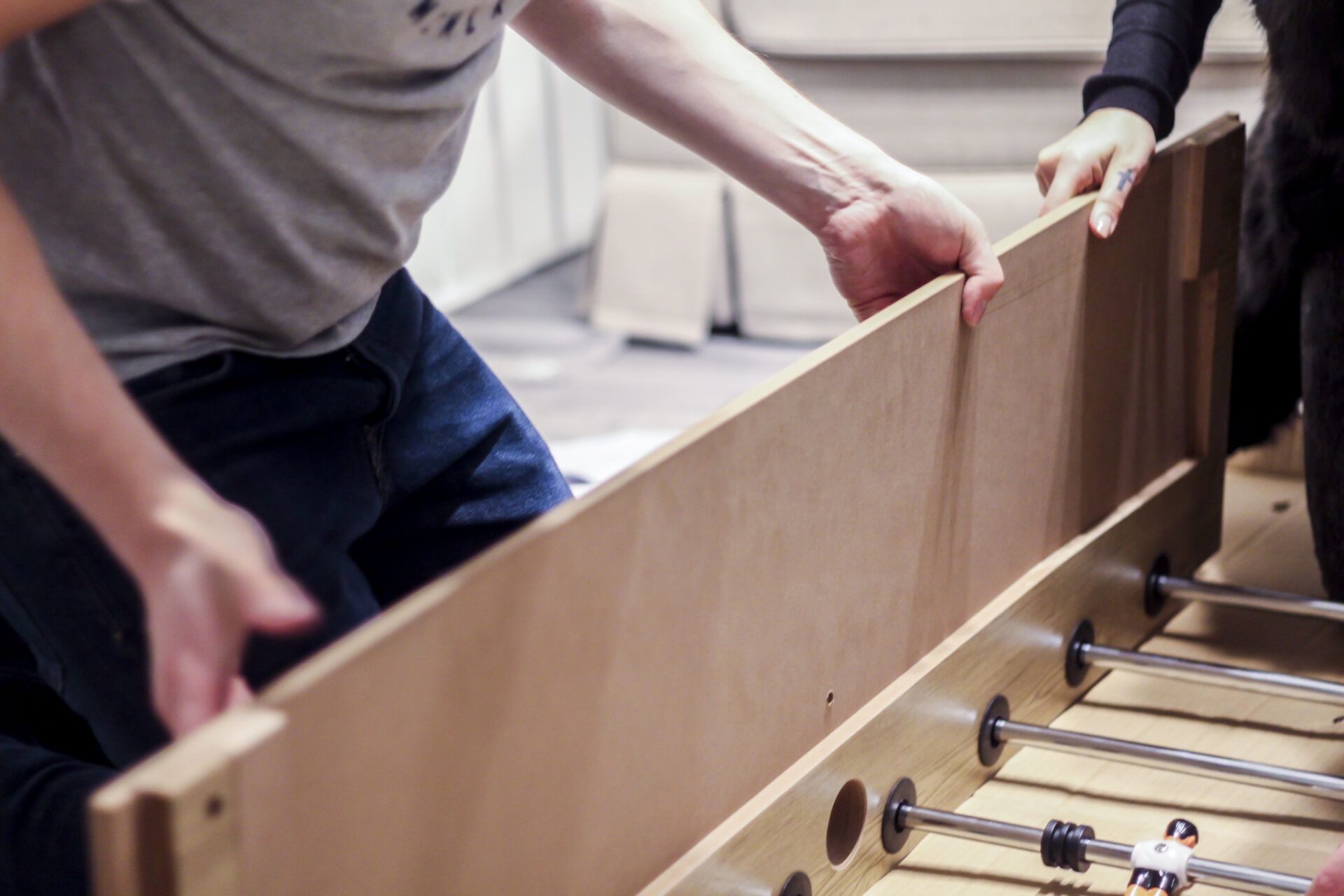 Kickertisch bauen als Teamevent