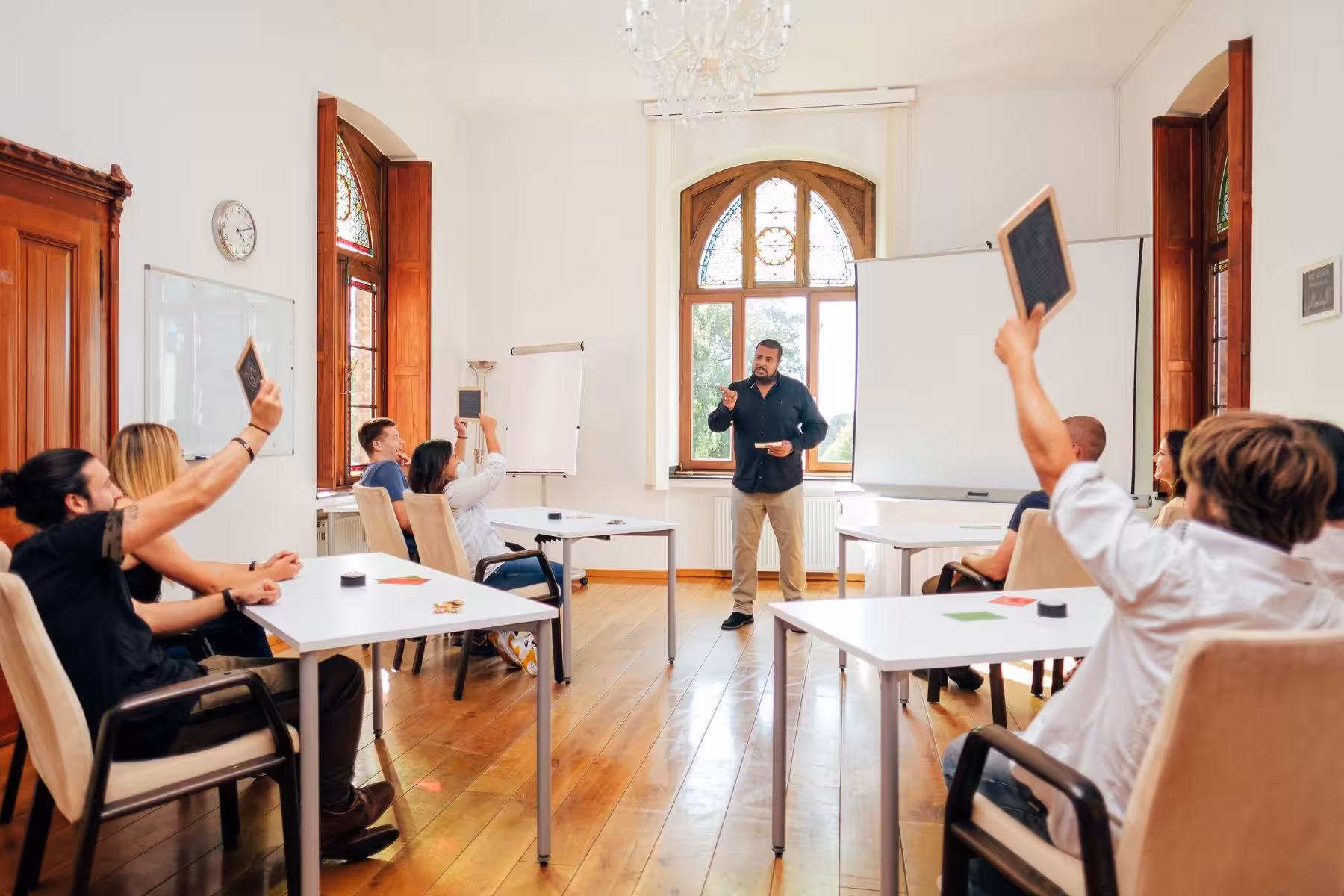 Quiz show for companies as a corporate team event