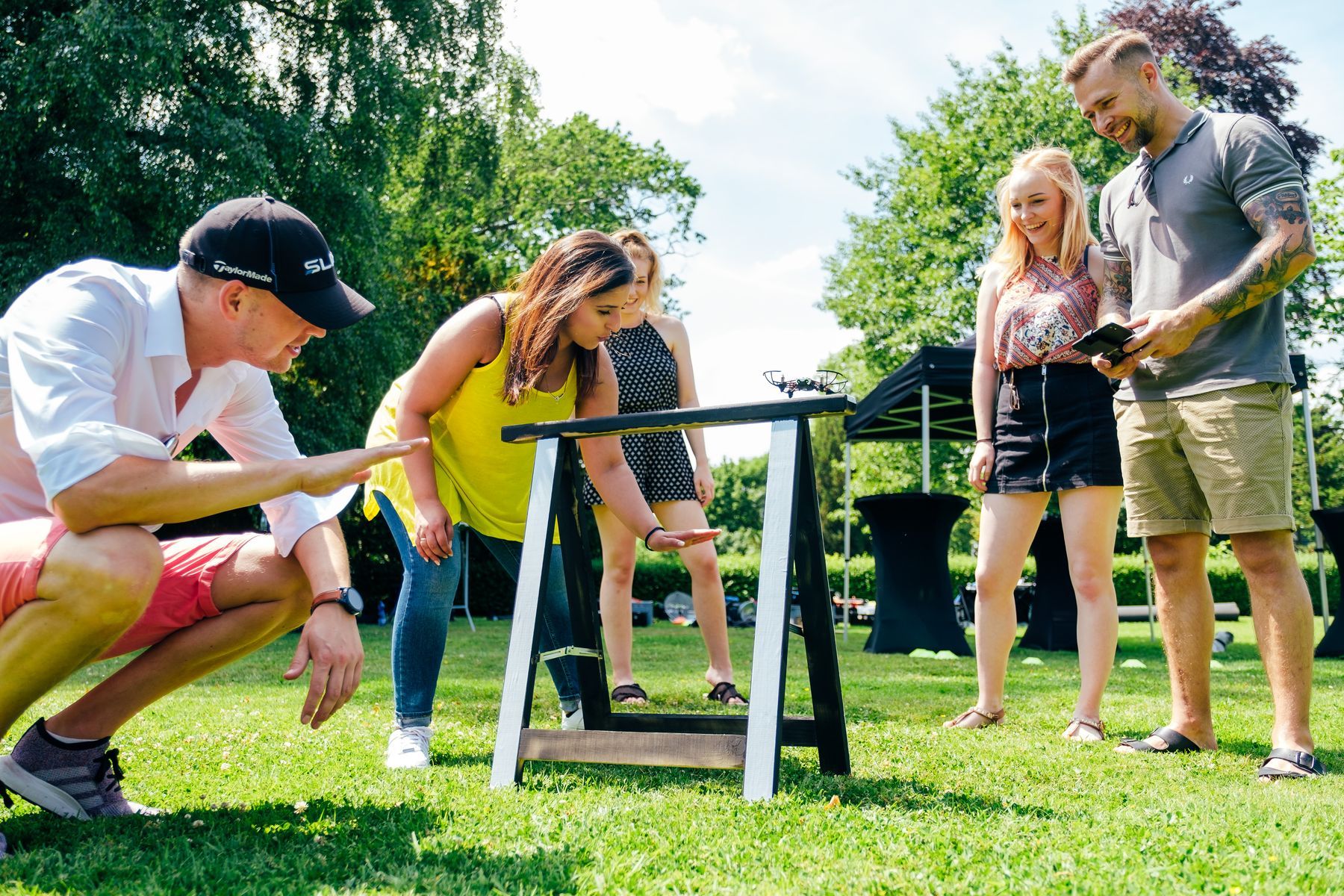 Teamevent mit Drohnen von teamio
