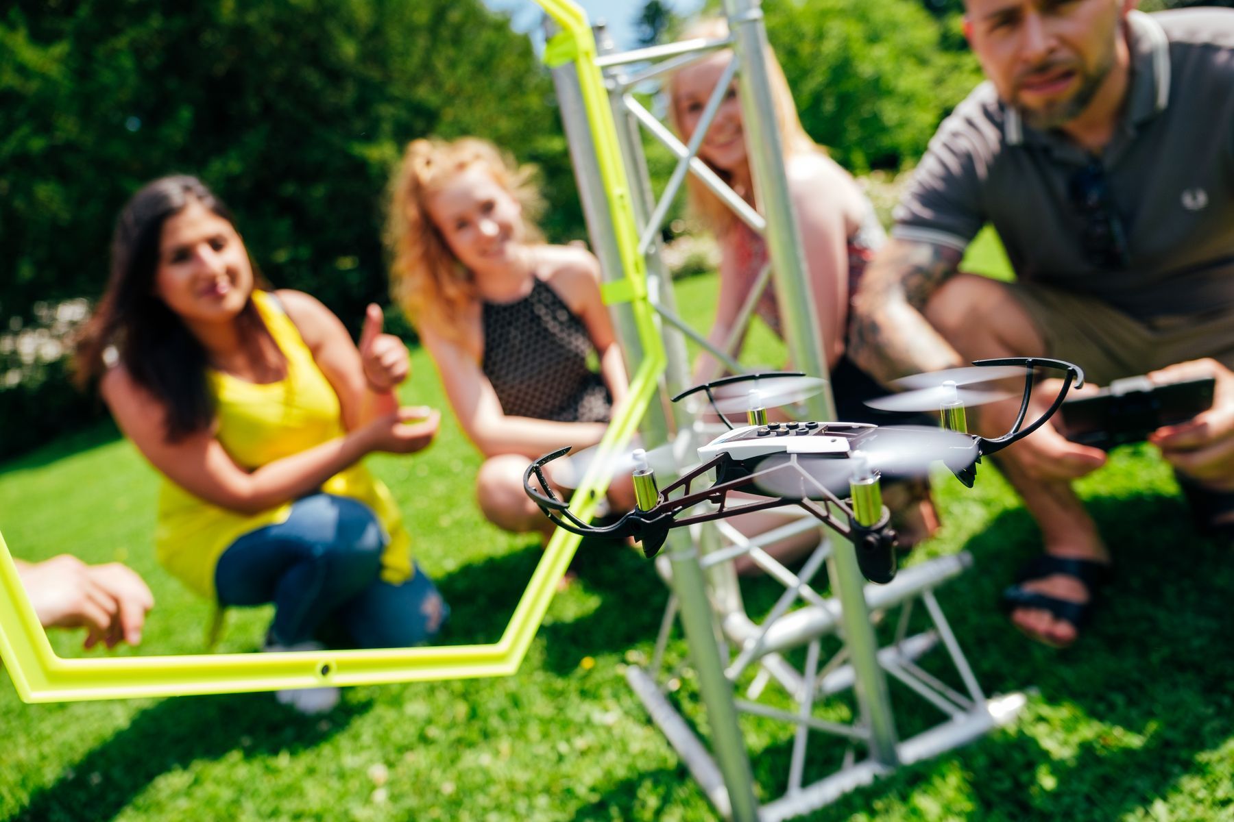 Teamevent mit Drohnen von teamio