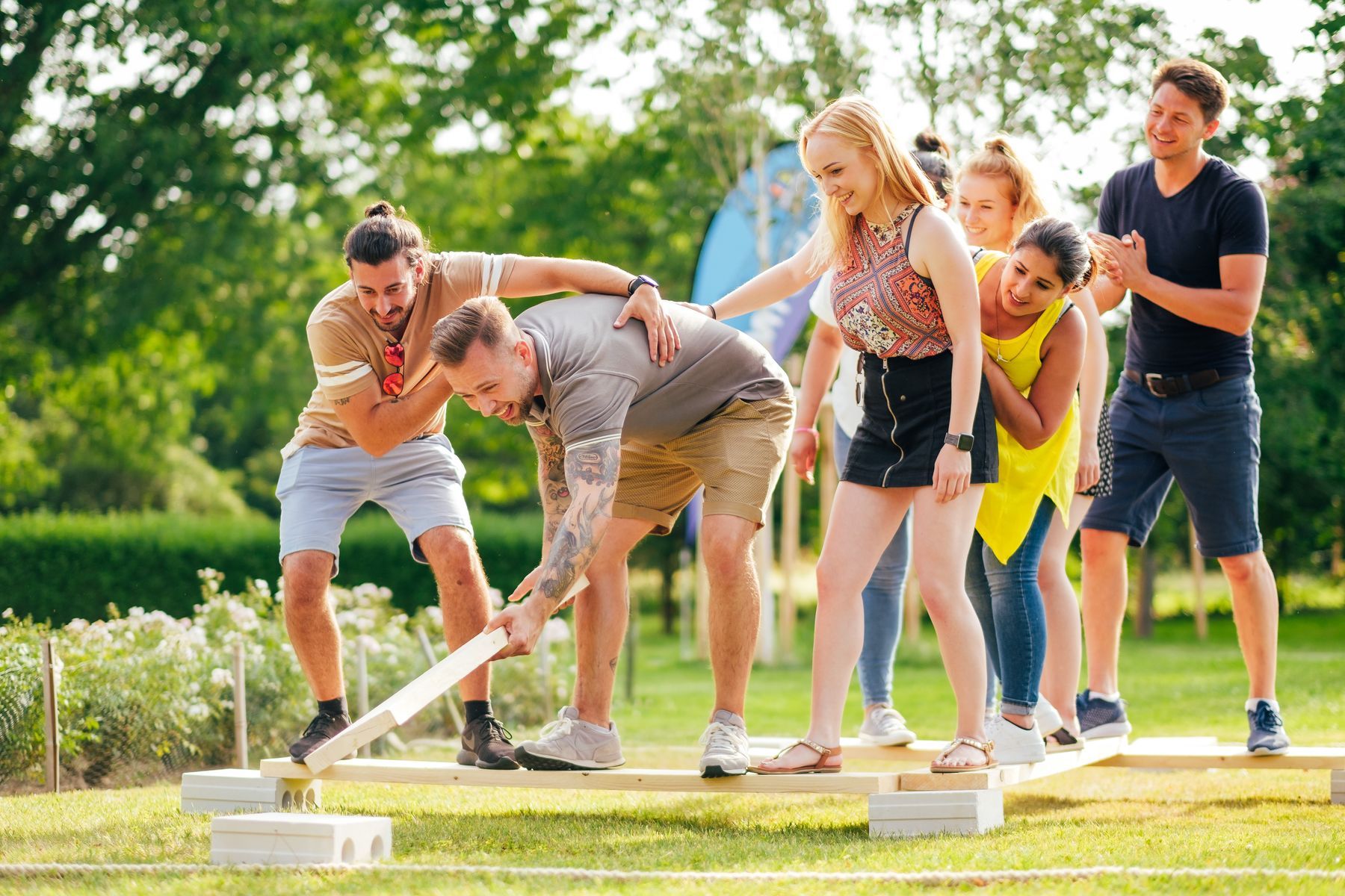 Teamevent mit verschiedenen Challenges & Parcours