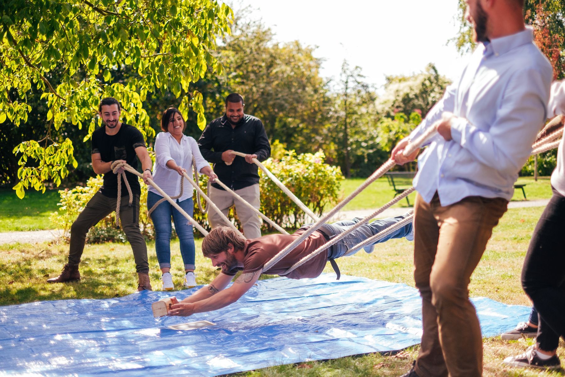 Teamevent mit verschiedenen Challenges & Parcours