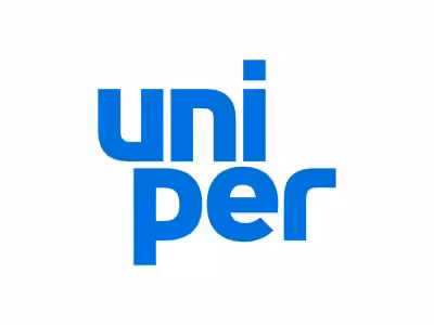 Uniper Firmenlogo in Blau